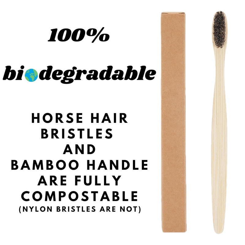 100 Pack Horse Bristles Bamboo - Bamboo Toothbrush Set review and price