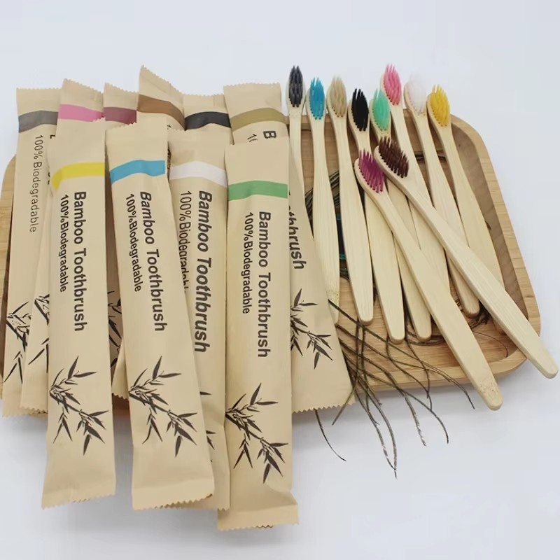 5/15pcs Colorful Toothbrush Na - Bamboo Toothbrush Set review and price