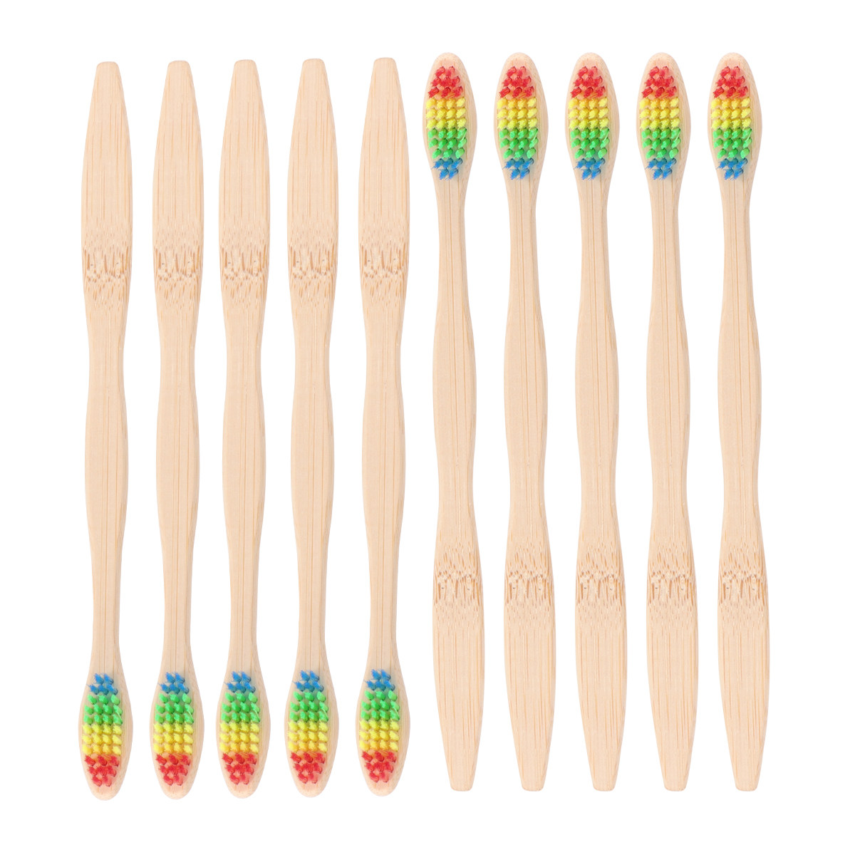 Bamboo Toothbrush 10 Pack Eco  - Bamboo Toothbrush Set review and price