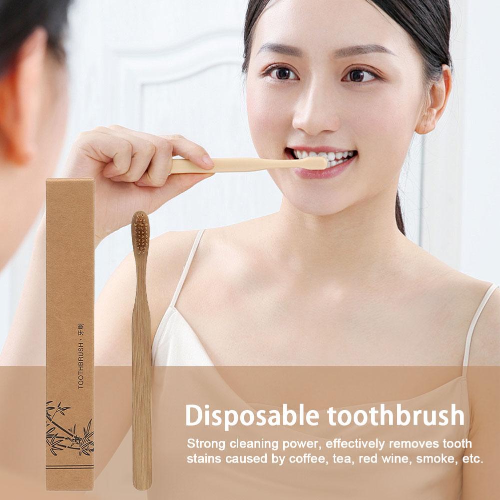 1-100Pcs Biodegradable Eco-Fri - Bamboo Toothbrush Set review and price