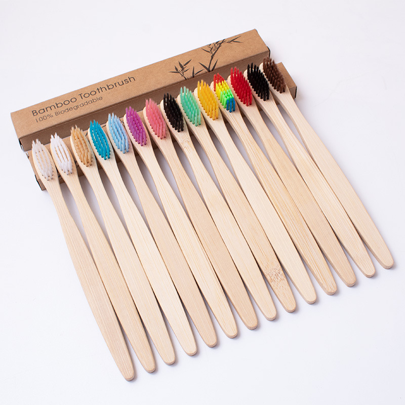 Adult Pointed Tail Flat Bamboo - Bamboo Toothbrush Set review and price
