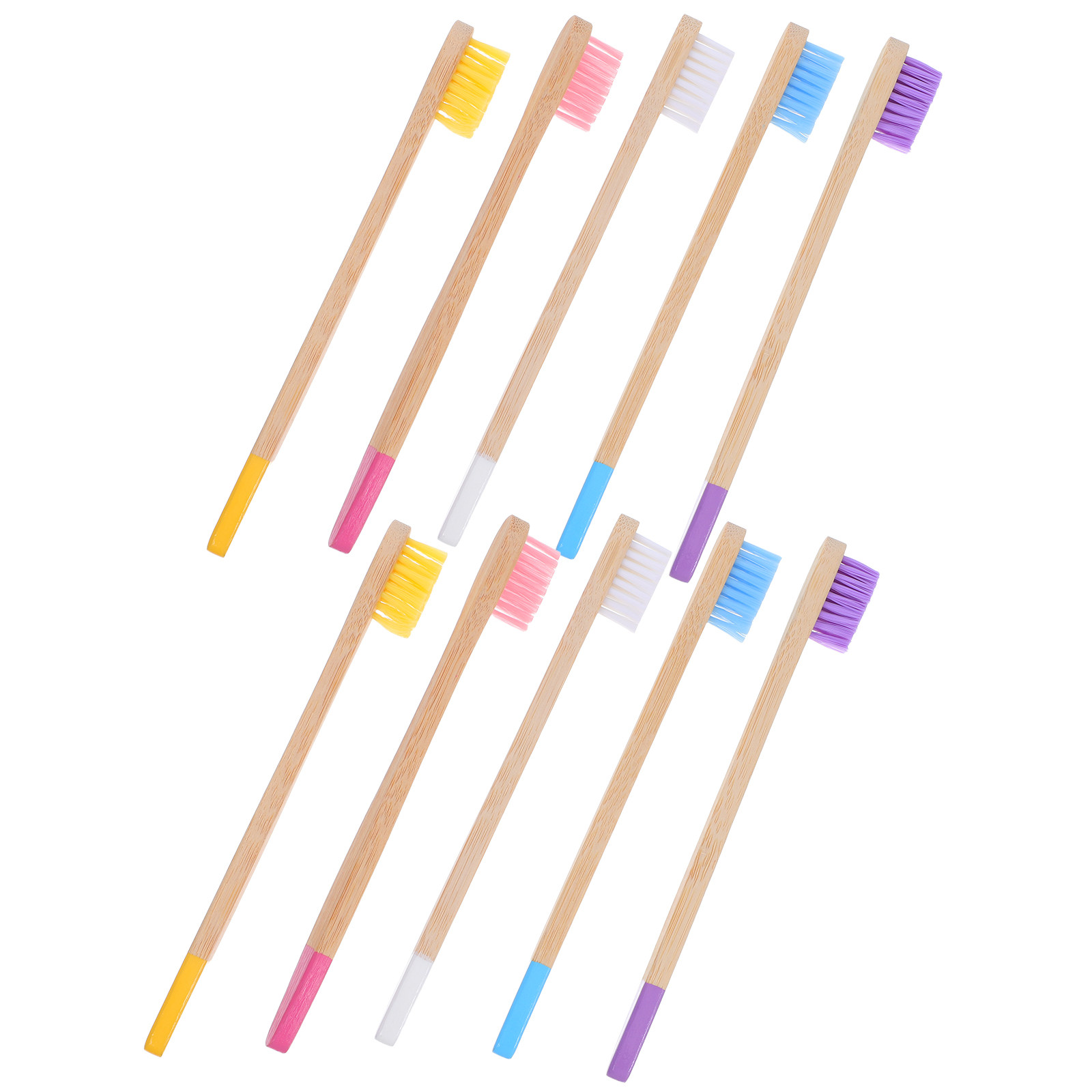 10Pcs Childrens Bamboo Toothbr - Bamboo Toothbrush Set review and price