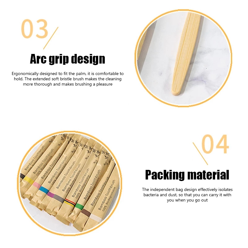 Bamboo Toothbrushes 100Pcs Eco - Bamboo Toothbrush Set review and price