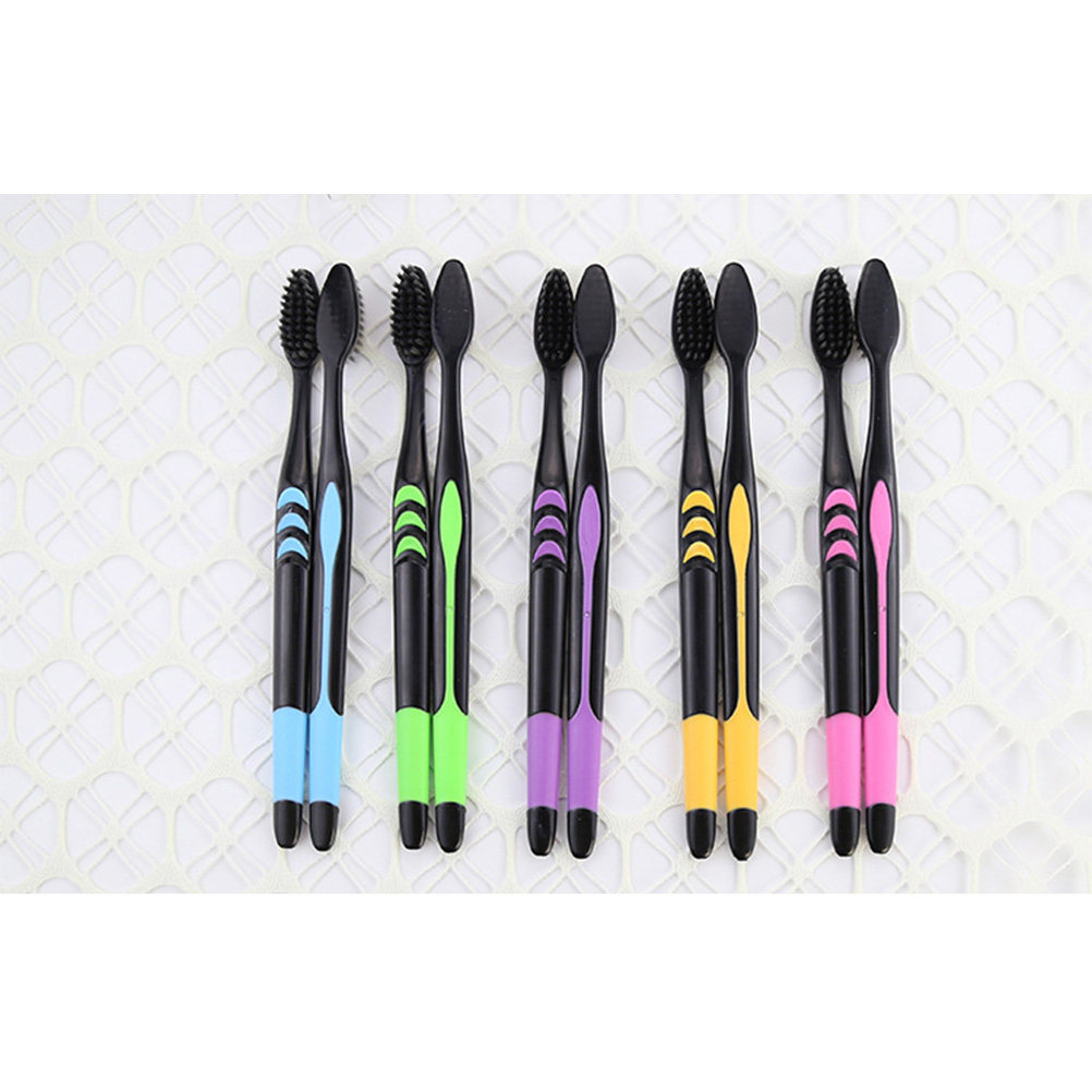 10Pcs Bamboo Charcoal Toothbru - Bamboo Toothbrush Set review and price