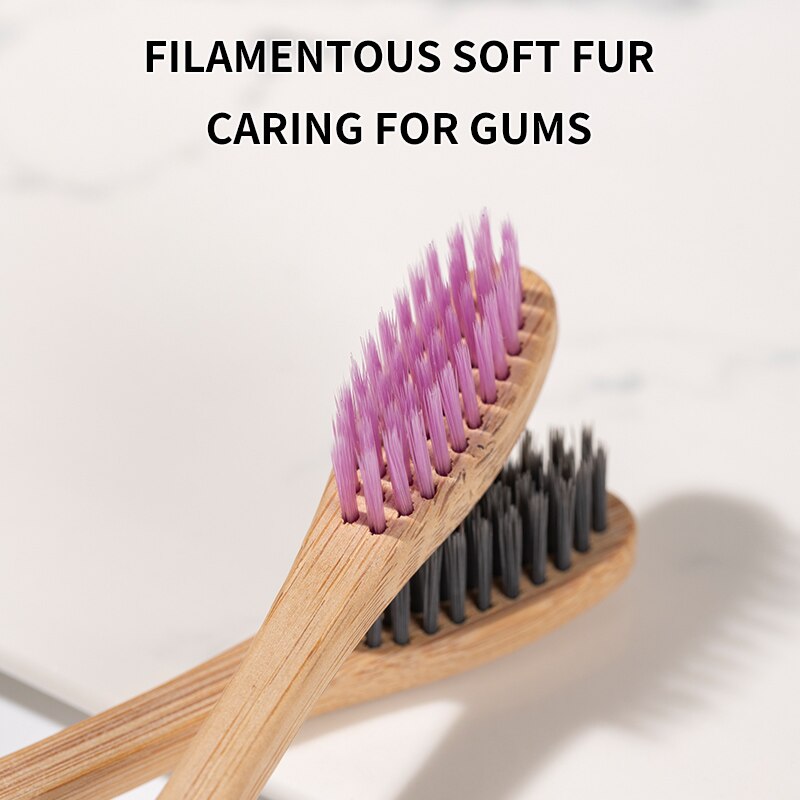 10PCS Bamboo Toothbrush Set -  - Bamboo Toothbrush Set review and price